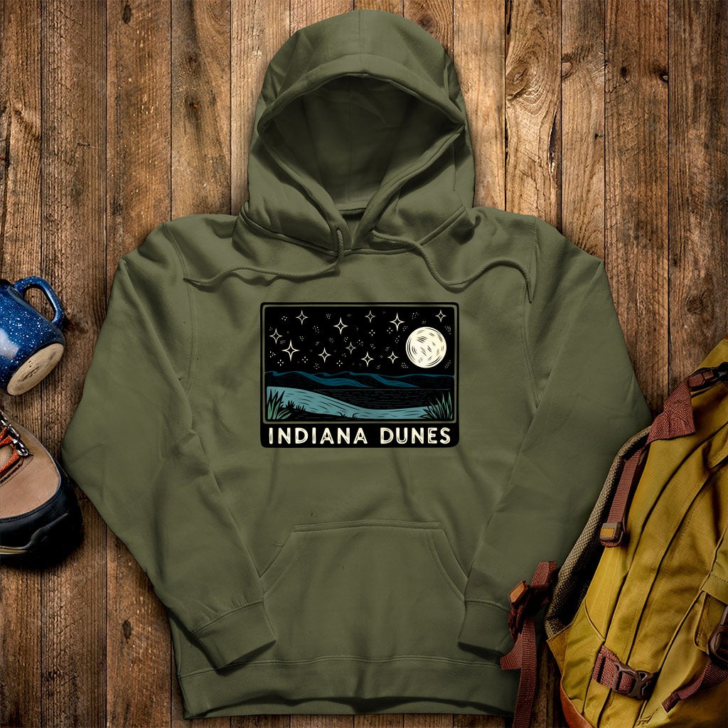 Indiana Dunes at Night Hoodie