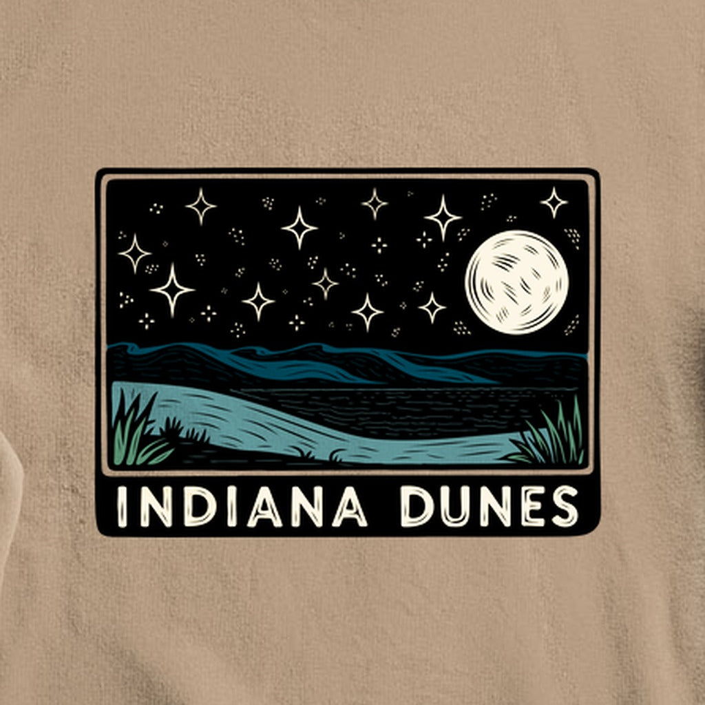 Indiana Dunes at Night Crewneck Sweatshirt