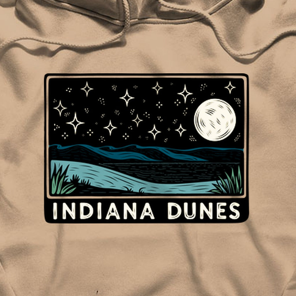 Indiana Dunes at Night Hoodie