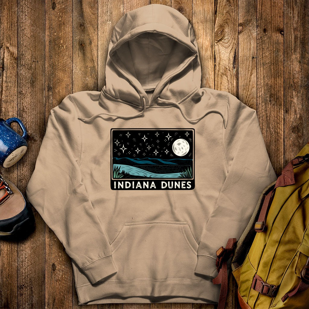 Indiana Dunes at Night Hoodie