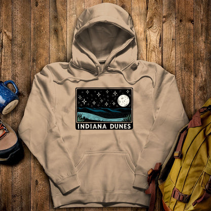 Indiana Dunes at Night Hoodie