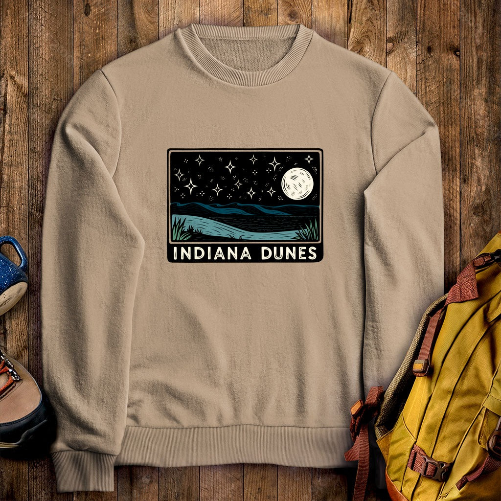 Indiana Dunes at Night Crewneck Sweatshirt
