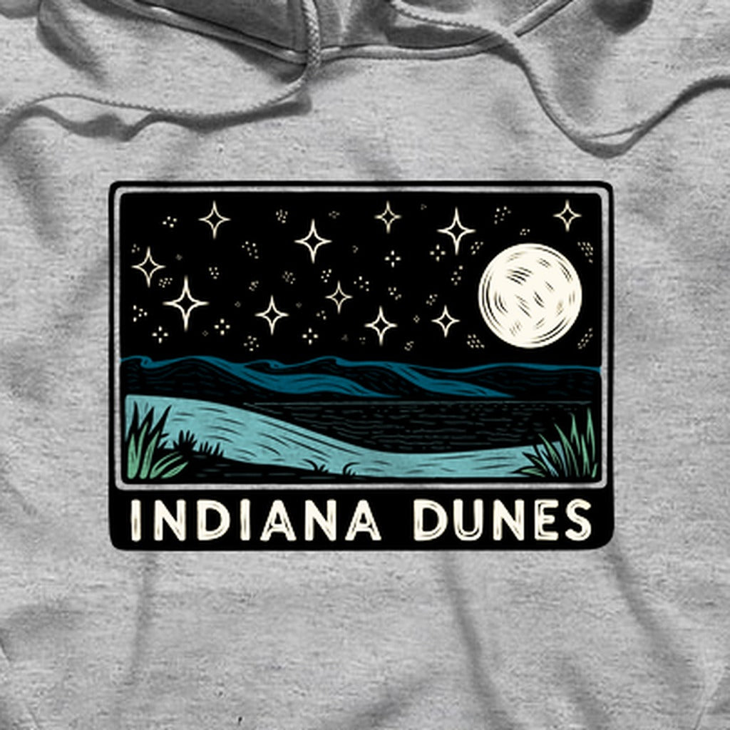 Indiana Dunes at Night Hoodie