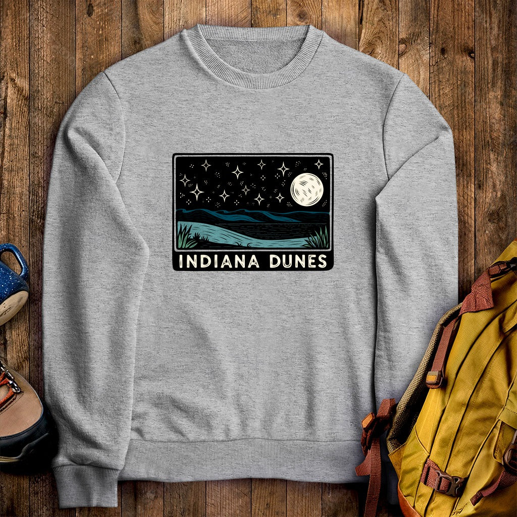 Indiana Dunes at Night Crewneck Sweatshirt