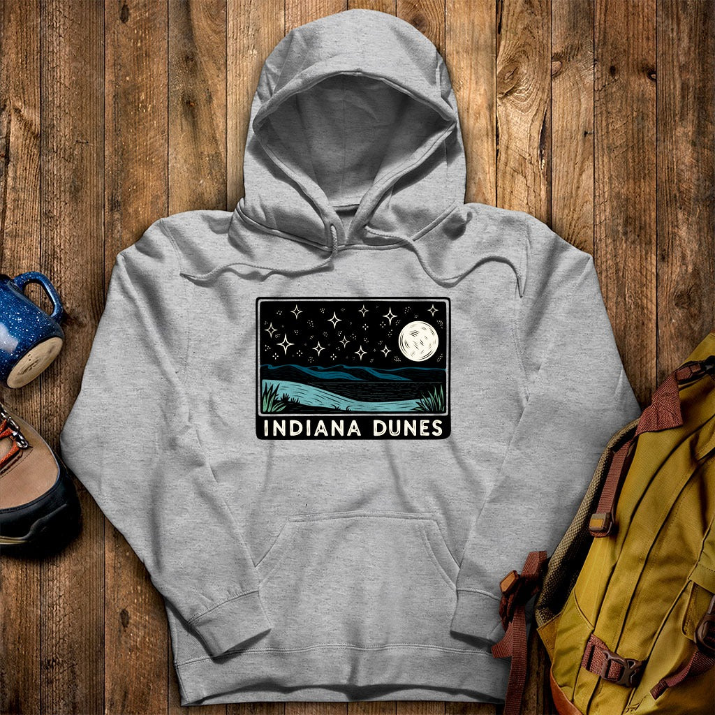 Indiana Dunes at Night Hoodie