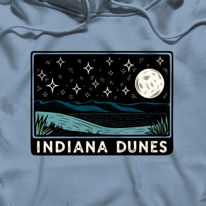 Indiana Dunes at Night Hoodie