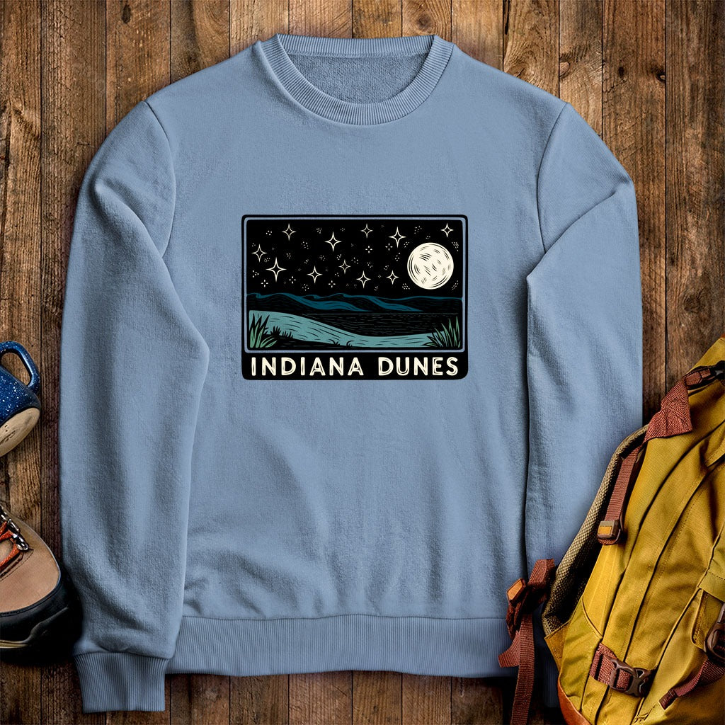 Indiana Dunes at Night Crewneck Sweatshirt