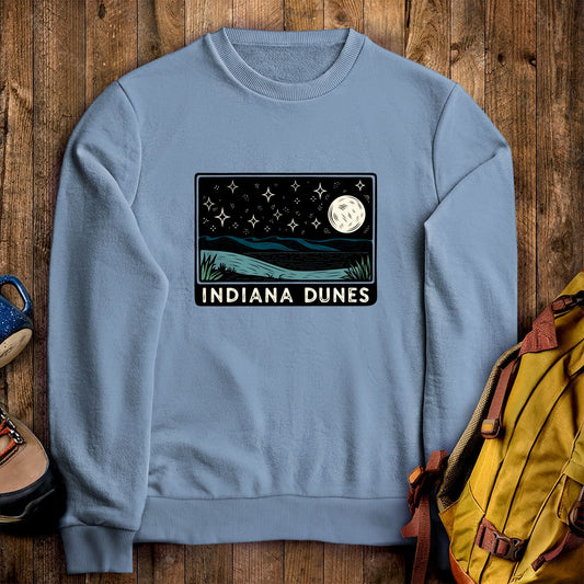 Indiana Dunes at Night Crewneck Sweatshirt