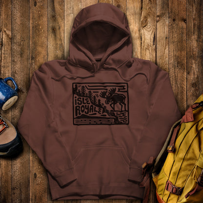 Isle Royale National Park Hoodie Cocoa Adventure and Outdoors Themed Hoodie