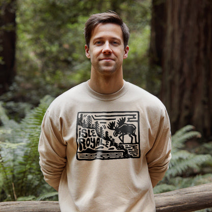 Isle Royale National Park Crewneck Sweatshirt Adventure and Outdoors Themed Sweatshirt