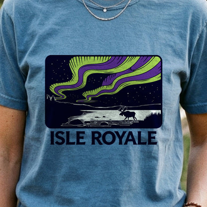 Isle Royale at Night Cotton T-Shirt