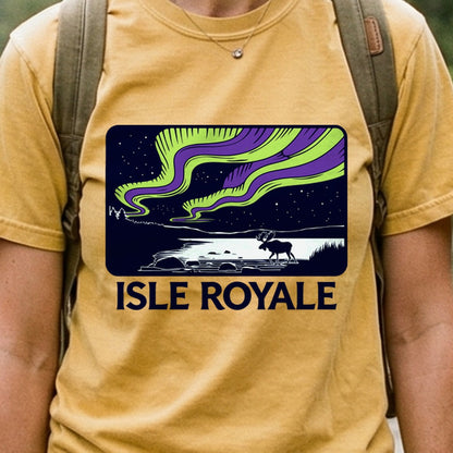 Isle Royale at Night Cotton T-Shirt