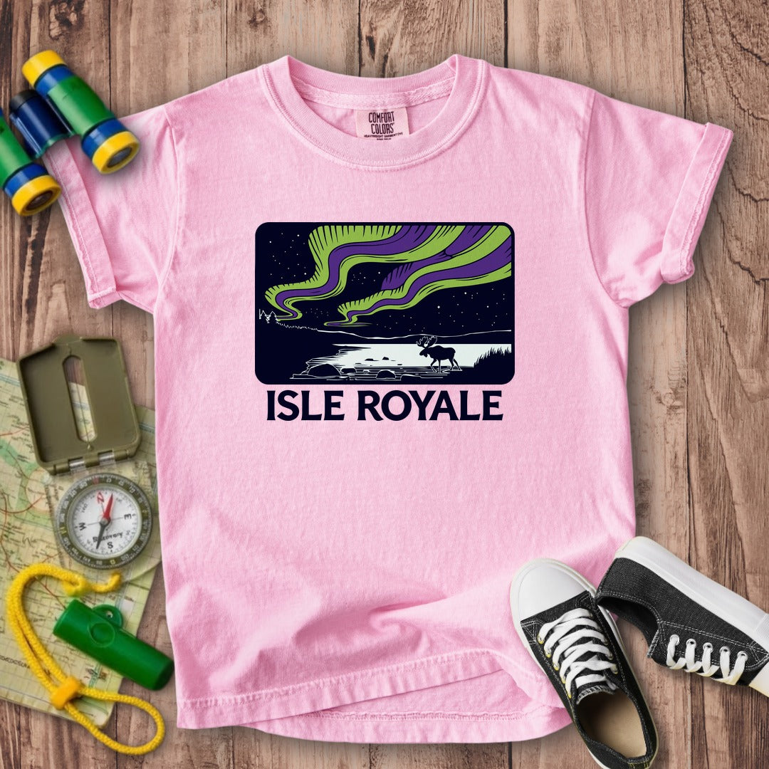 Isle Royale at Night Kids Cotton T-Shirt