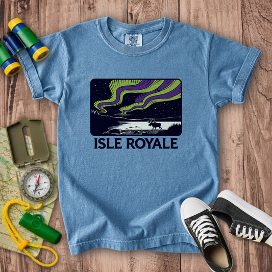 Isle Royale at Night Kids Cotton T-Shirt