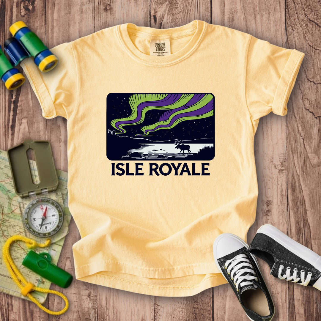 Isle Royale at Night Kids Cotton T-Shirt