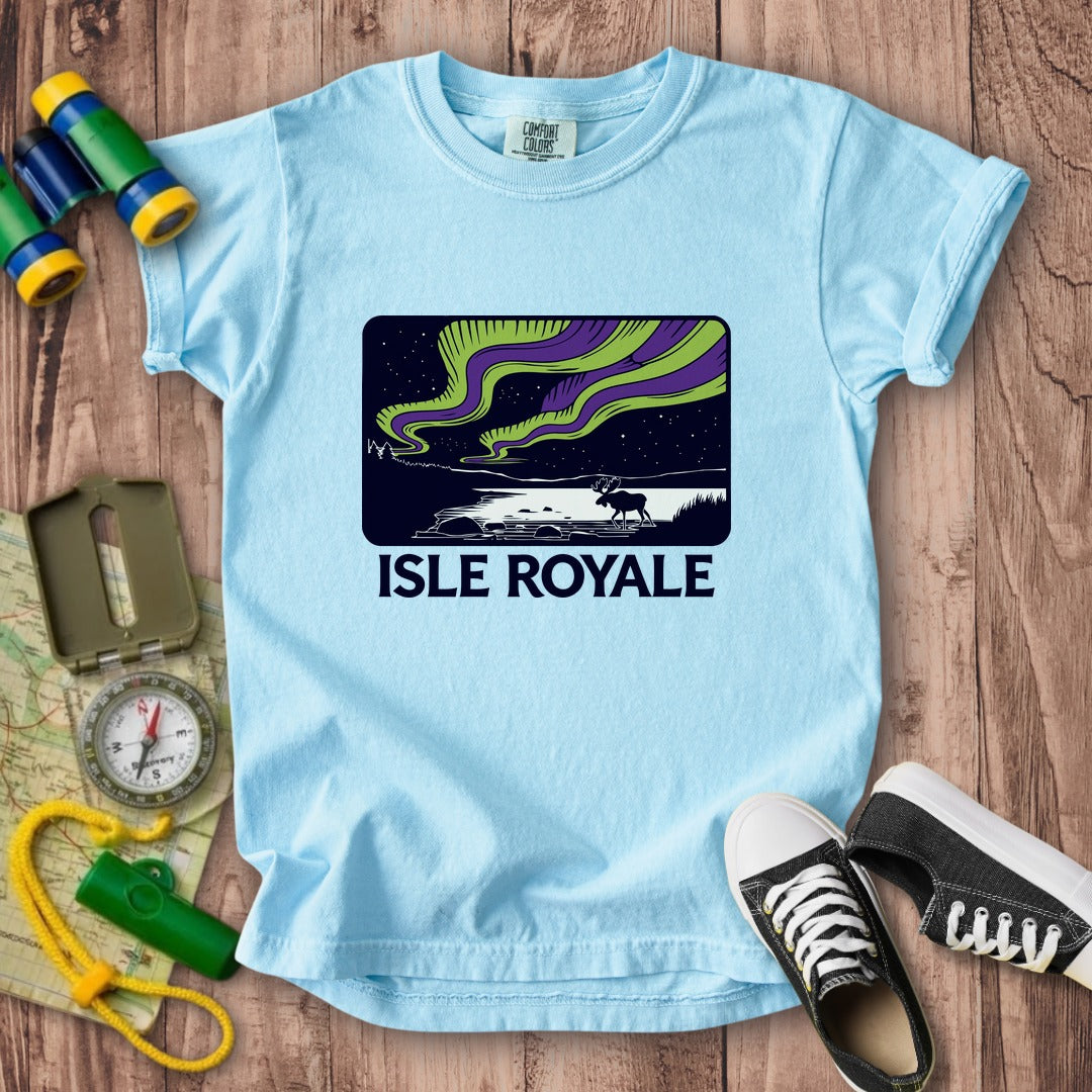 Isle Royale at Night Kids Cotton T-Shirt
