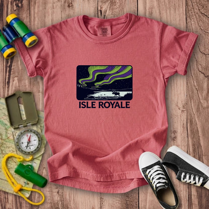 Isle Royale at Night Kids Cotton T-Shirt