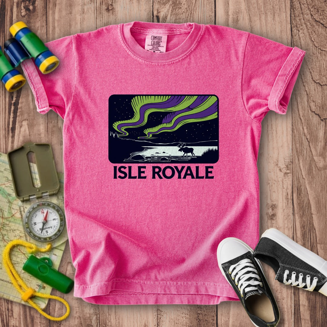 Isle Royale at Night Kids Cotton T-Shirt