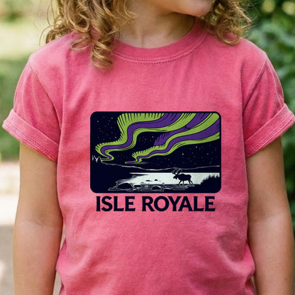 Isle Royale at Night Kids Cotton T-Shirt