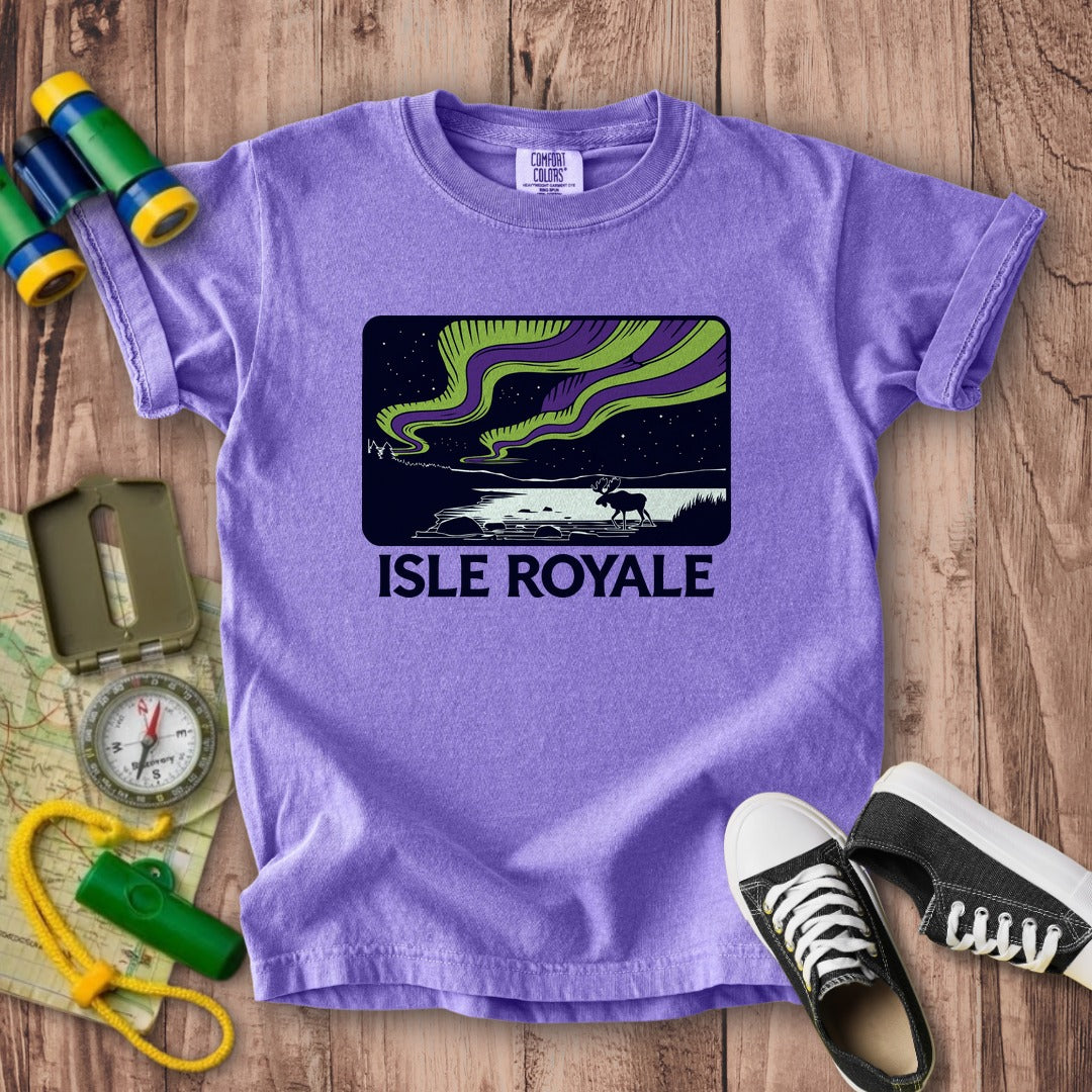 Isle Royale at Night Kids Cotton T-Shirt