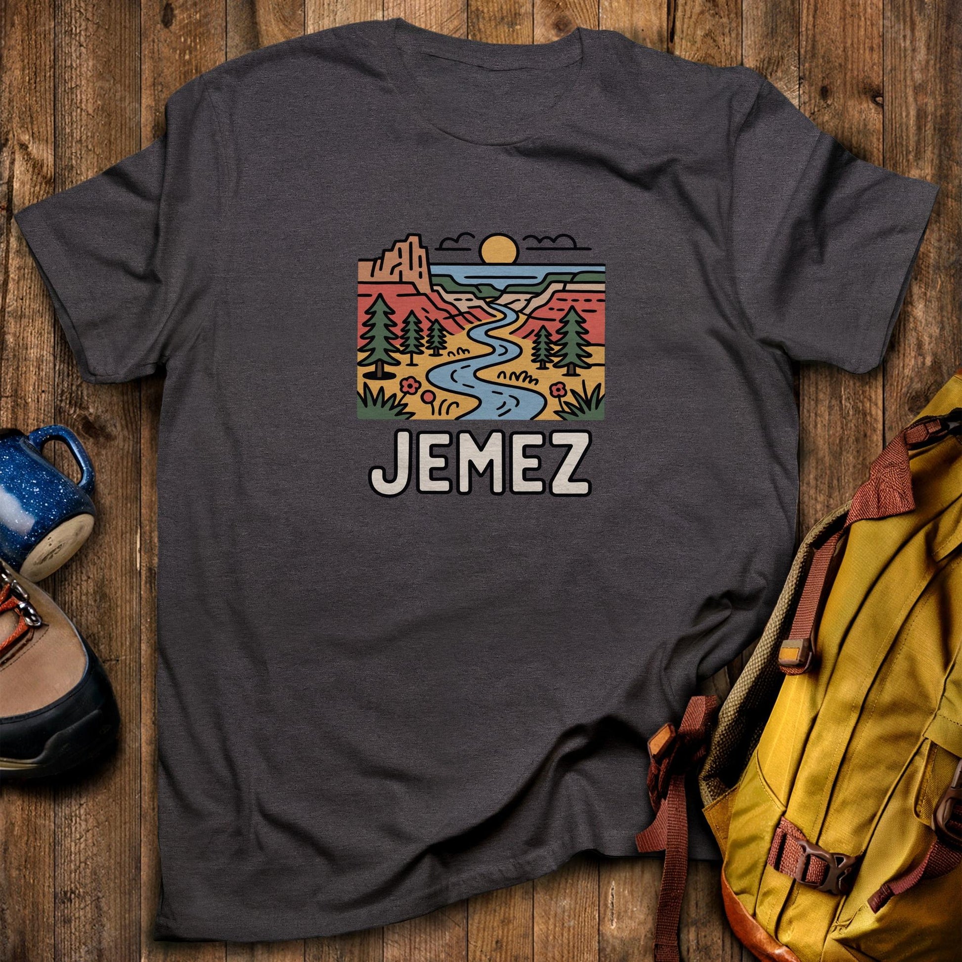 Jemez National Recreation Area T-Shirt Dark Heather Adventure and Outdoors Themed T-Shirt