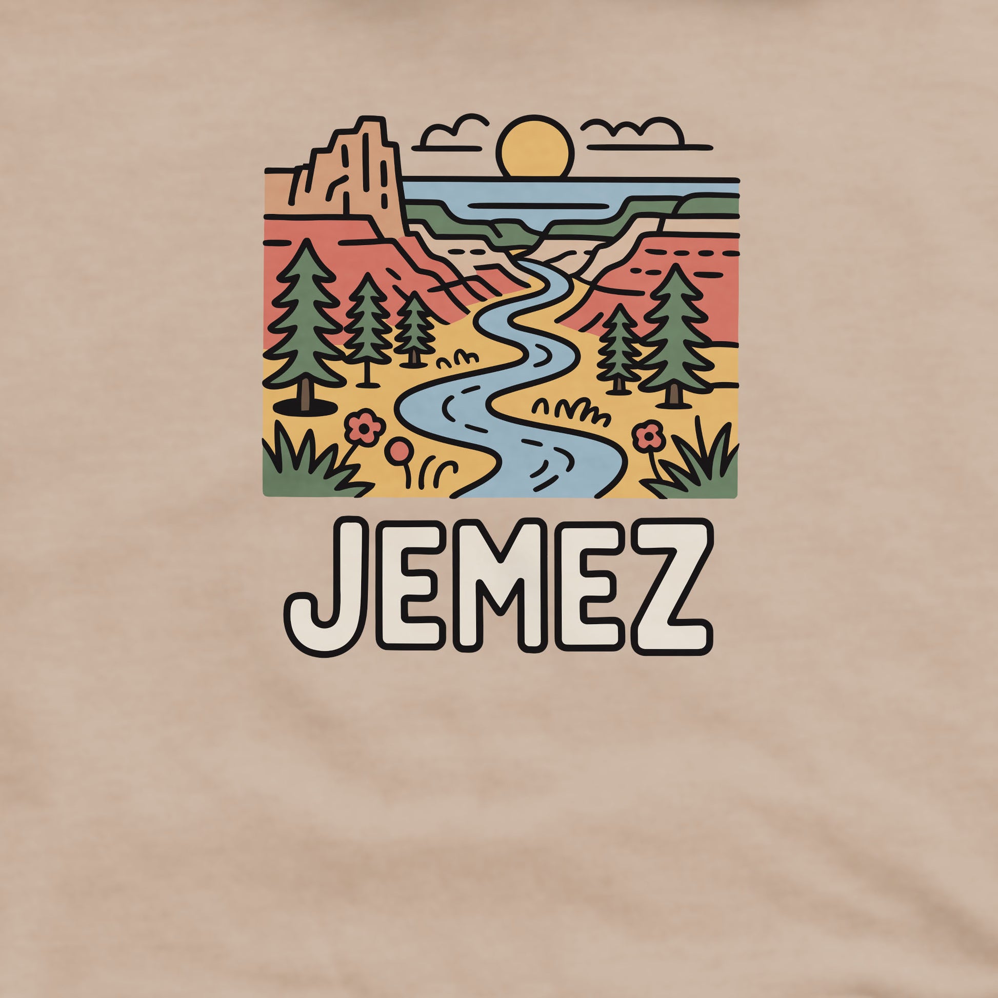 Jemez National Recreation Area Crewneck Sweatshirt Adventure and Outdoors Themed Sweatshirt
