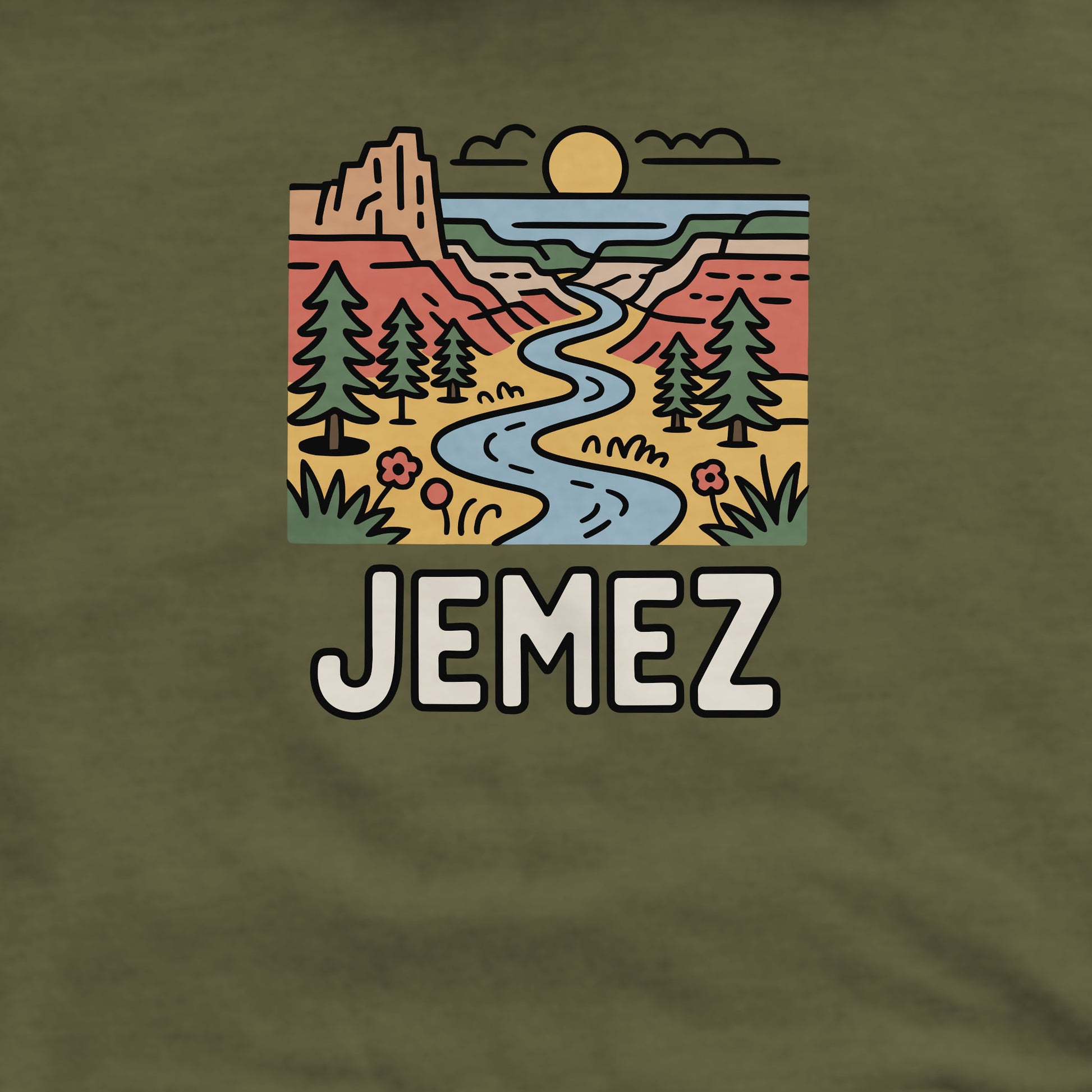 Jemez National Recreation Area Crewneck Sweatshirt Adventure and Outdoors Themed Sweatshirt