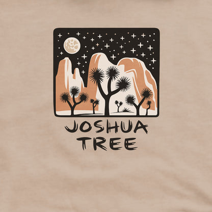 Joshua Tree at Night Hoodie Adventure and Outdoors Themed Hoodie