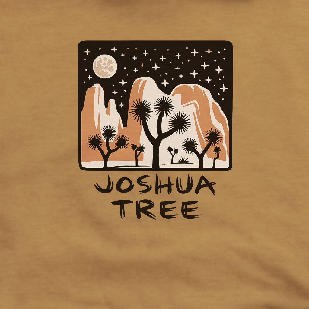 Joshua Tree at Night Hoodie Adventure and Outdoors Themed Hoodie