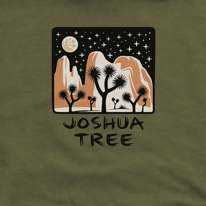 Joshua Tree at Night Hoodie Adventure and Outdoors Themed Hoodie