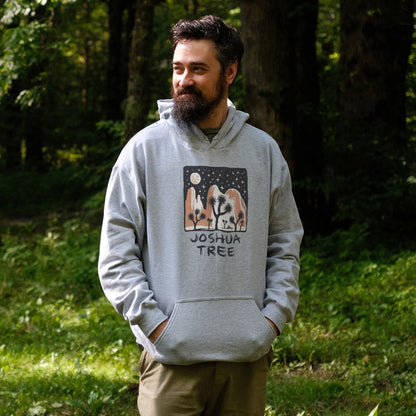Joshua Tree at Night Hoodie Adventure and Outdoors Themed Hoodie