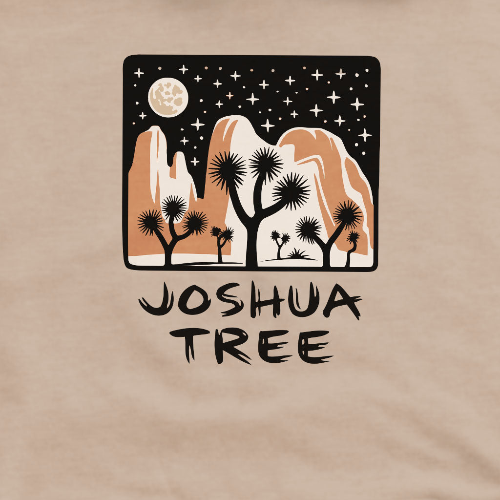 Joshua Tree at Night Crewneck Sweatshirt Adventure and Outdoors Themed Sweatshirt