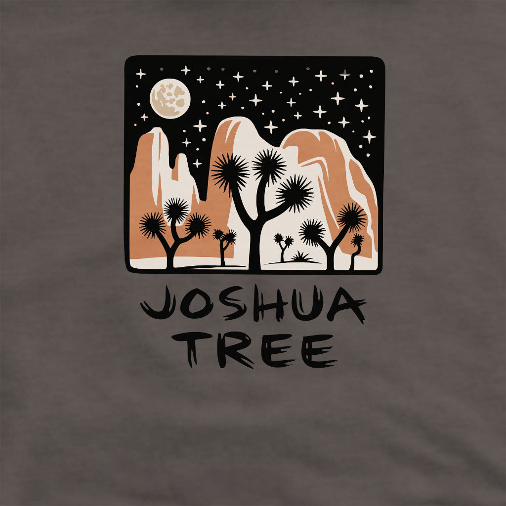 Joshua Tree at Night Crewneck Sweatshirt Adventure and Outdoors Themed Sweatshirt