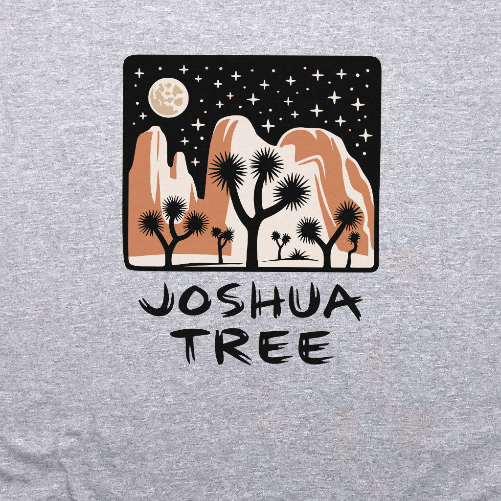 Joshua Tree at Night Crewneck Sweatshirt Adventure and Outdoors Themed Sweatshirt