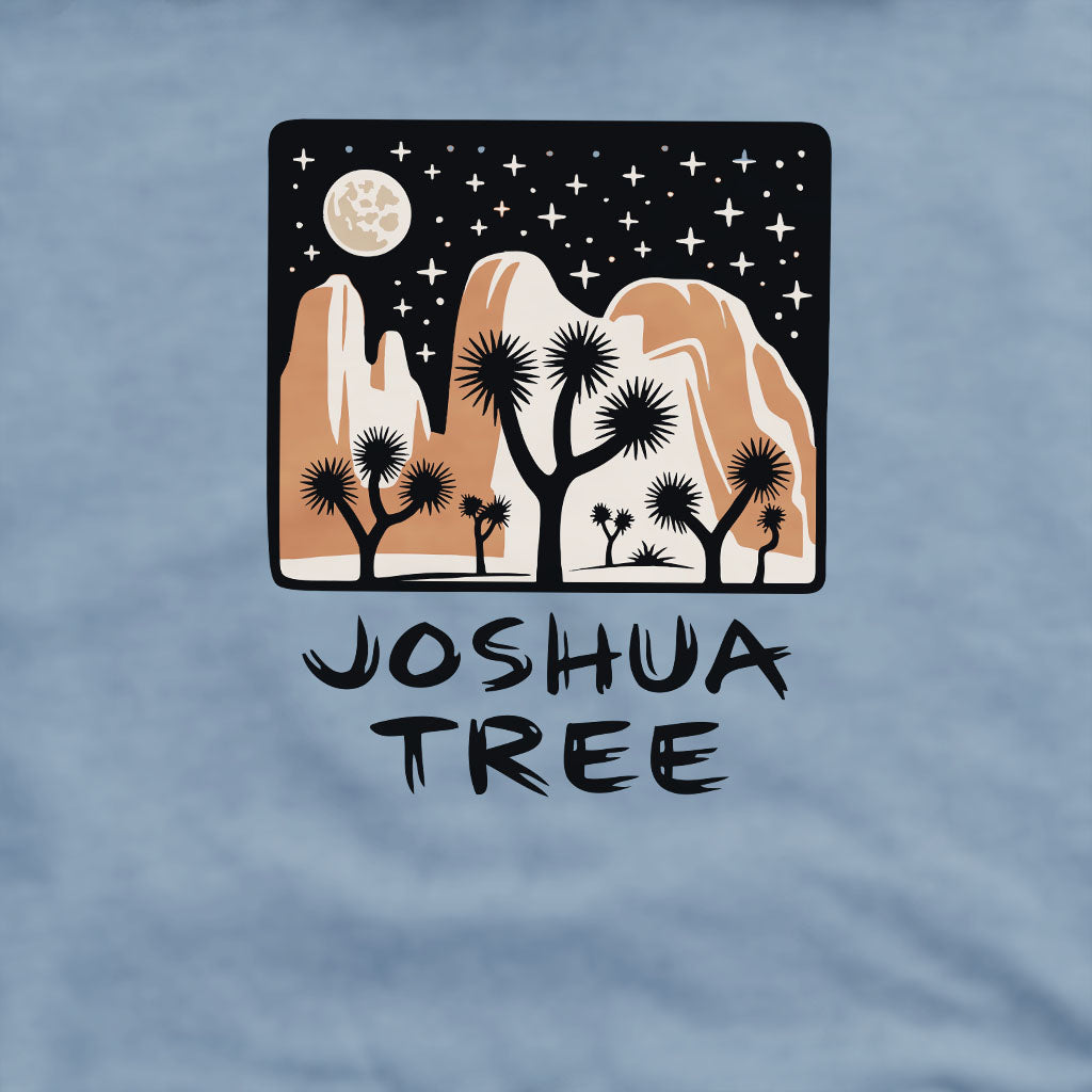 Joshua Tree at Night Crewneck Sweatshirt Adventure and Outdoors Themed Sweatshirt