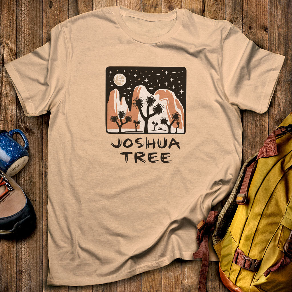 Joshua Tree at Night T-Shirt Sand Adventure and Outdoors Themed T-Shirt