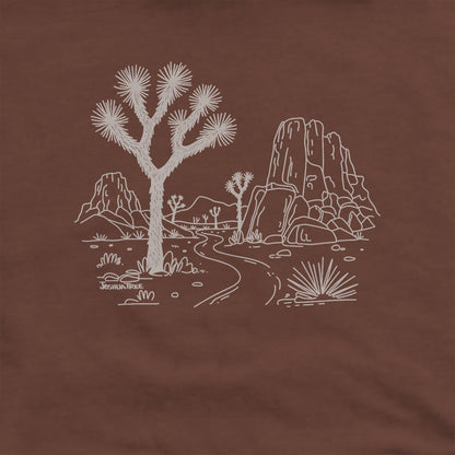 Joshua Tree Line Drawing Hoodie
