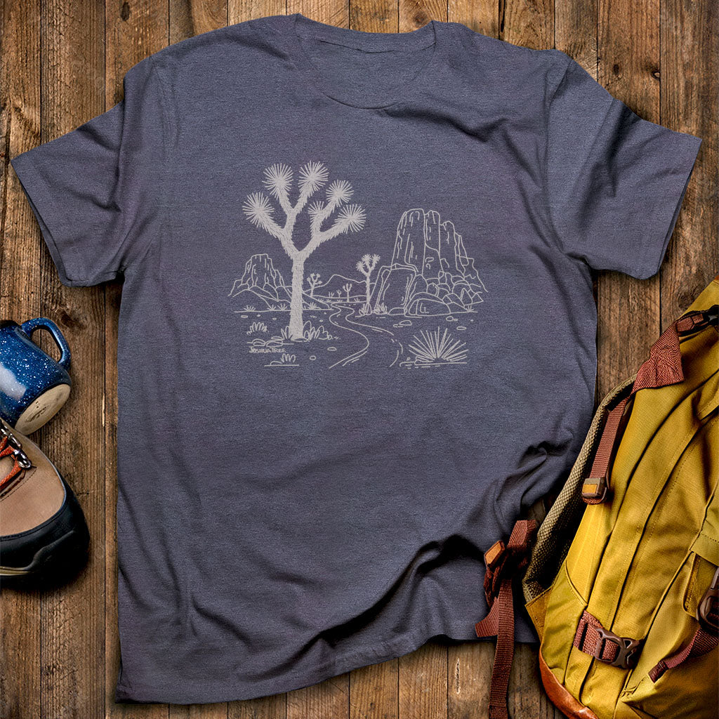 Joshua Tree Line Drawing T-Shirt