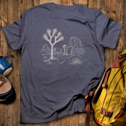 Joshua Tree Line Drawing T-Shirt