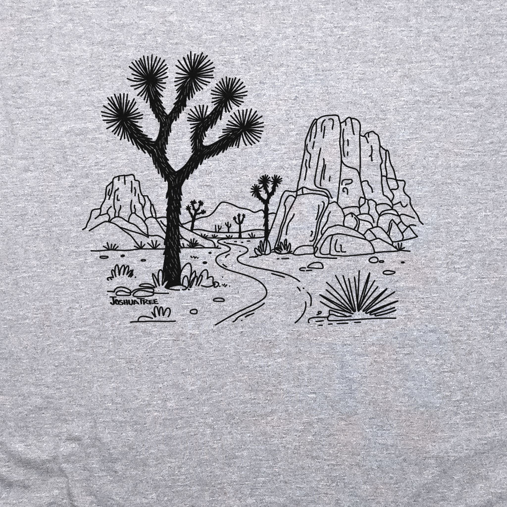 Joshua Tree Line Drawing Crewneck Sweatshirt