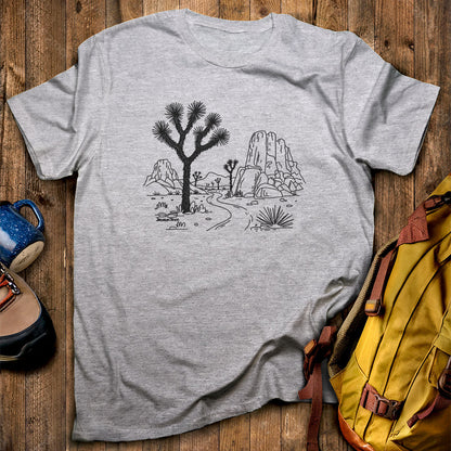 Joshua Tree Line Drawing T-Shirt