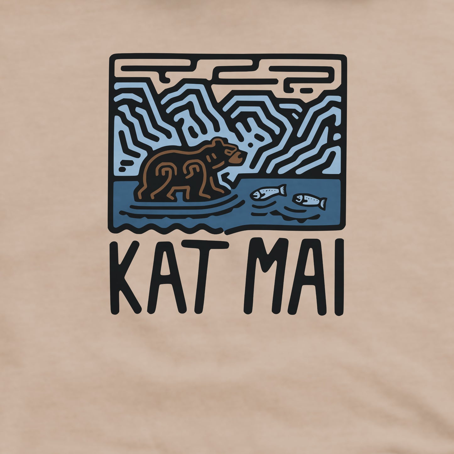 Katmai National Park Crewneck Sweatshirt Adventure and Outdoors Themed Sweatshirt