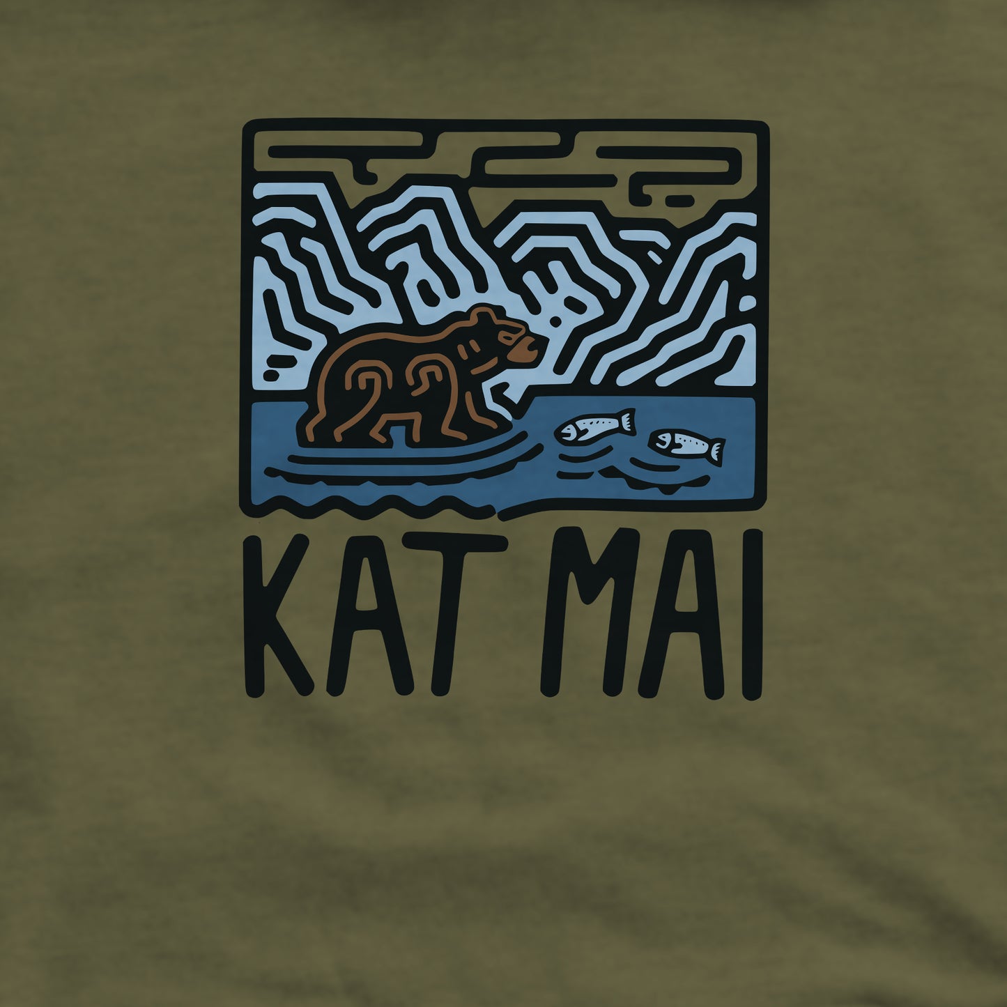Katmai National Park Crewneck Sweatshirt Adventure and Outdoors Themed Sweatshirt