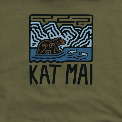 Katmai National Park Crewneck Sweatshirt Adventure and Outdoors Themed Sweatshirt