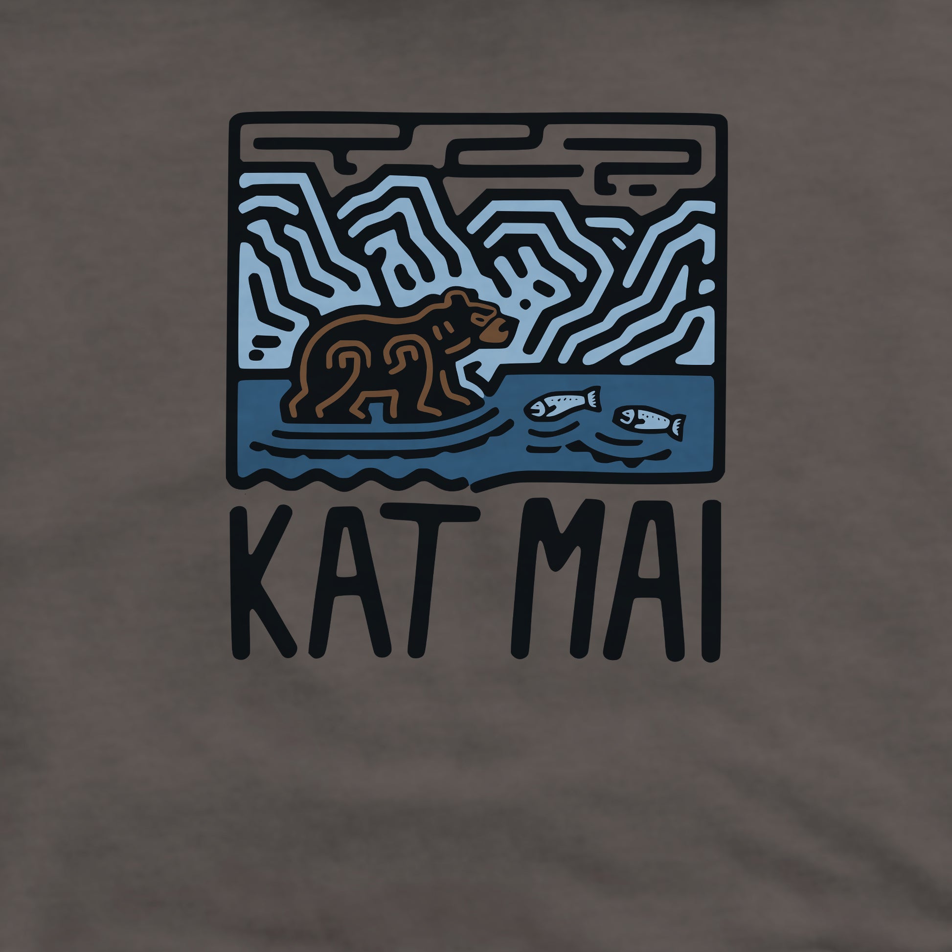 Katmai National Park Crewneck Sweatshirt Adventure and Outdoors Themed Sweatshirt