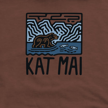 Katmai National Park Crewneck Sweatshirt Adventure and Outdoors Themed Sweatshirt