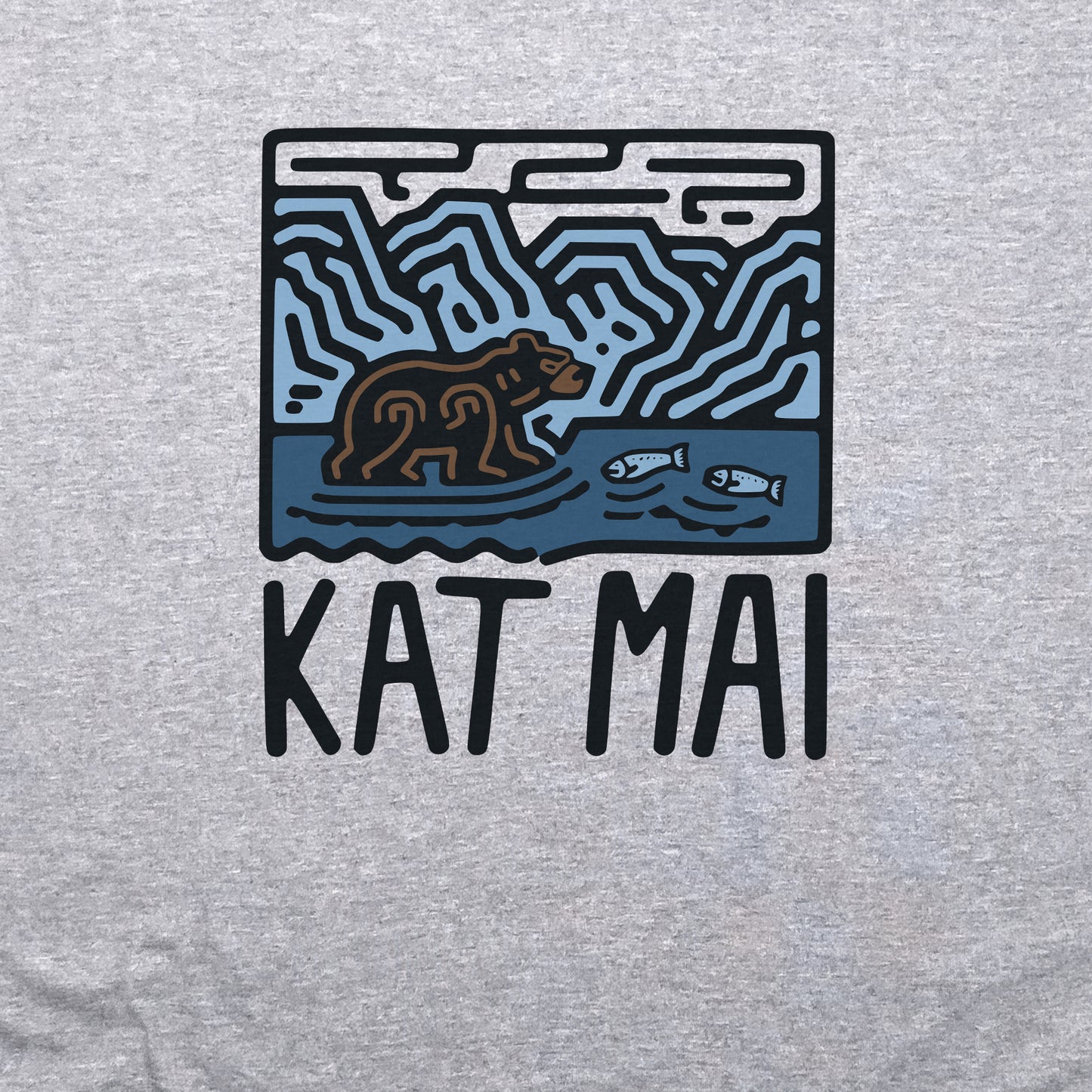 Katmai National Park Crewneck Sweatshirt Adventure and Outdoors Themed Sweatshirt