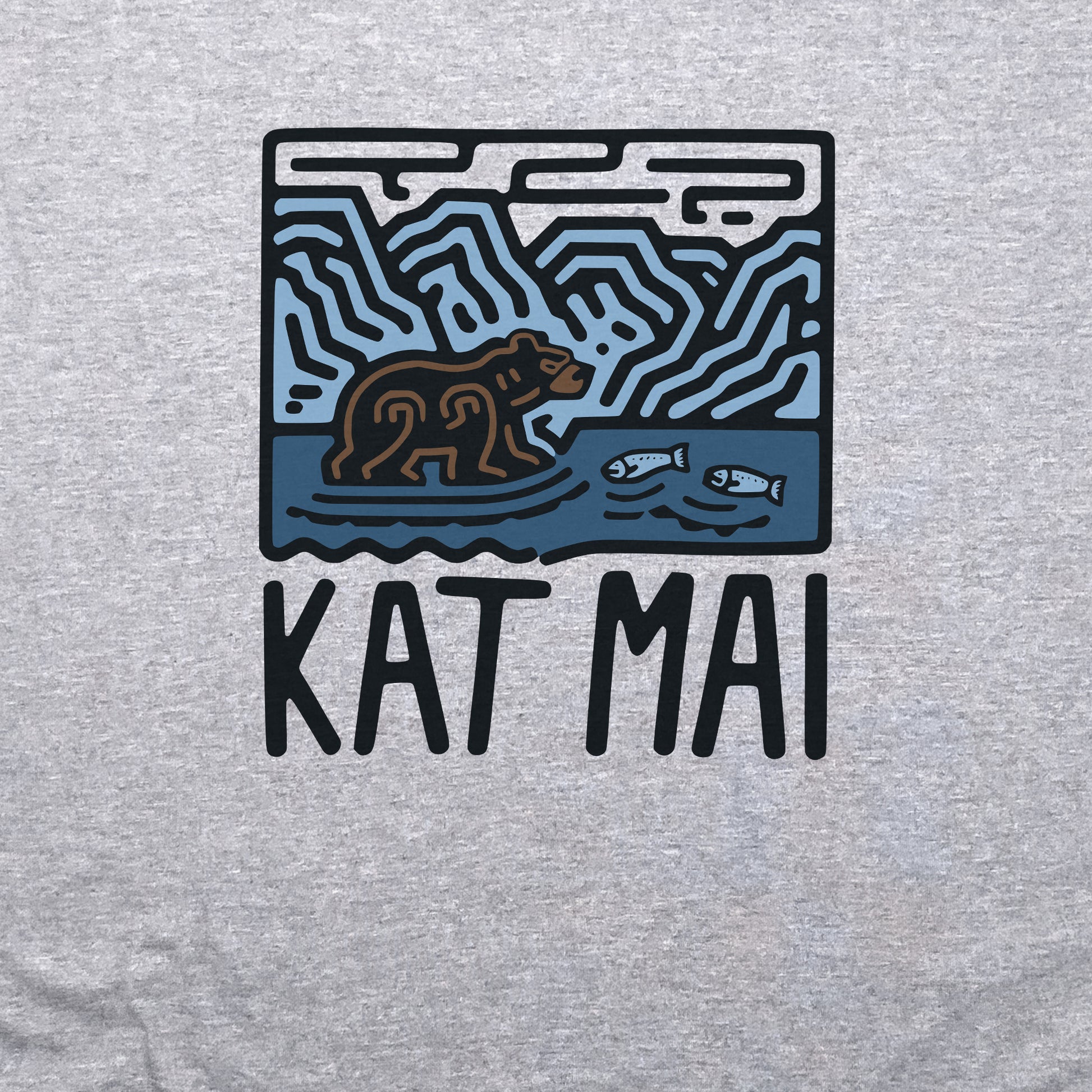 Katmai National Park Crewneck Sweatshirt Adventure and Outdoors Themed Sweatshirt