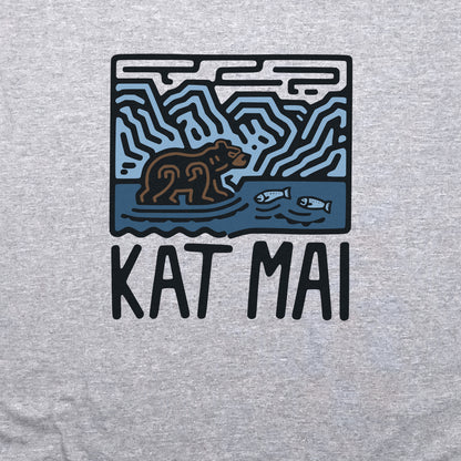 Katmai National Park Crewneck Sweatshirt Adventure and Outdoors Themed Sweatshirt