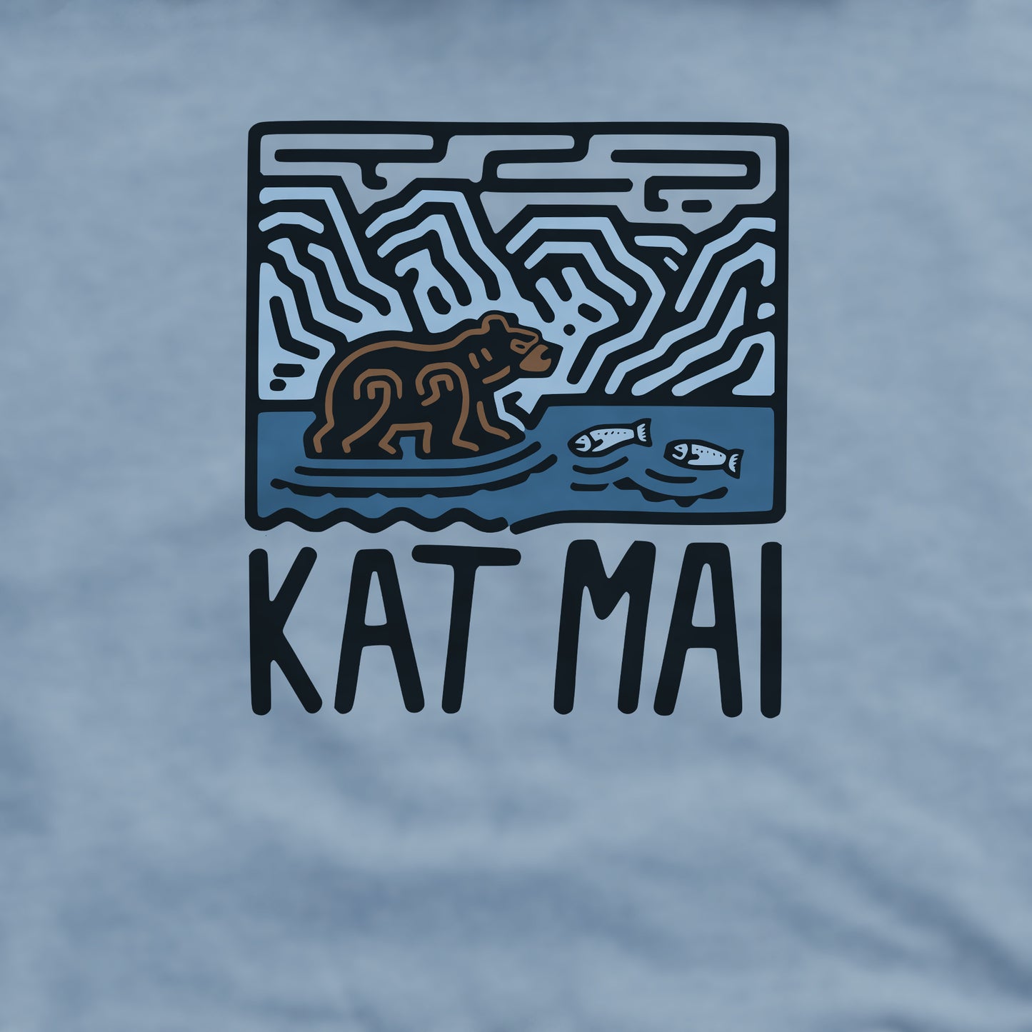 Katmai National Park Crewneck Sweatshirt Adventure and Outdoors Themed Sweatshirt